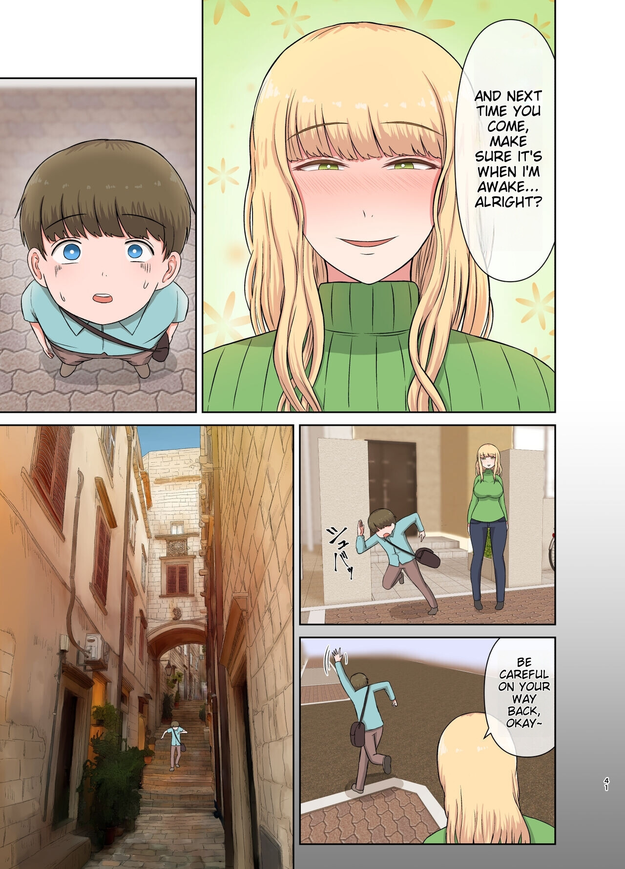 Hentai Manga Comic-Blonde Aunt's Sleep Rape-Read-40